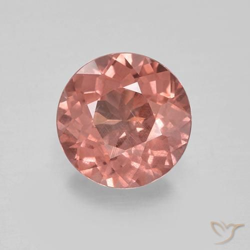 Granato Malaya rosa taglio rotondo da 1,63 ct dalla Tanzania, dimensione 7,2mm, pietra preziosa naturale non trattati , purezza VS, Granato Malaya Sfaccettatura rotonda da 1 pz, durezza Mohs di 7 - 7,5 adatto per gioielli da indossare ogni giorno, Photo A