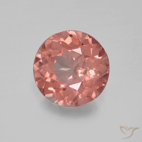 1.63 ct Pink Malaya Garnet Stone, Natural Malaya Garnet in Round Facet Shape for Sale
