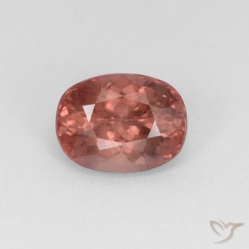 1,87 ct rosa Malaya-Granat, 7,9 x 6 mm Ovalschliff aus Tansania, Photo A