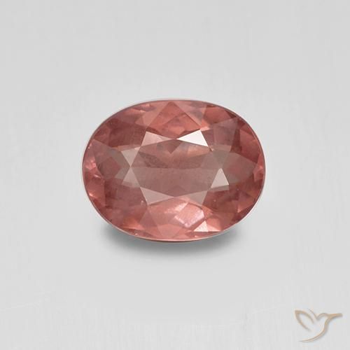 Brick Red Malaya Garnet Gem - 1.3ct Oval Facet (ID: 504943)