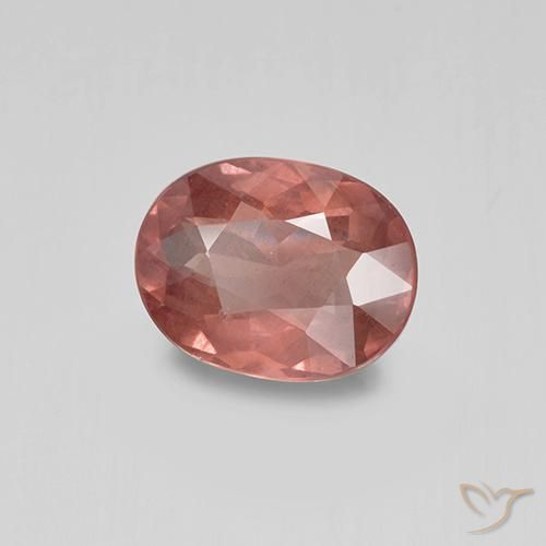 1.32 ct Pink Malaya Garnet Stone, Natural Malaya Garnet in Oval Facet Shape for Sale
