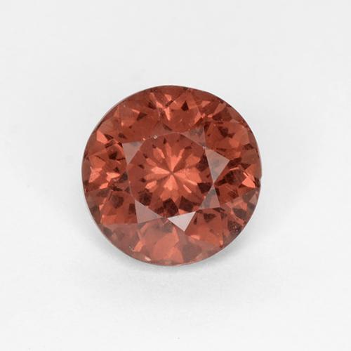 1.18 ct Red Malaya Garnet Gemstone, Malaya Garnet Gem in Round Facet Shape for Sale.