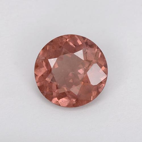 1.27 ct Red Malaya Garnet Stone, Natural Malaya Garnet in Round Facet Shape for Sale