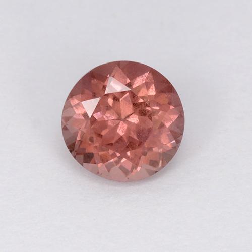 0.75 ct Pink Malaya Garnet Gemstone, Malaya Garnet Gem in Round Facet Shape for Sale.