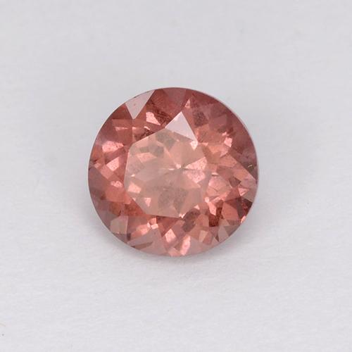 0.75 ct Pink Malaya Garnet Stone, Natural Malaya Garnet in Round Facet Shape for Sale