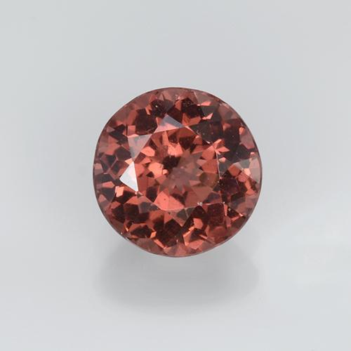 0.94 ct Orange Malaya Garnet Gemstone, Malaya Garnet Gem in Round Facet Shape for Sale.