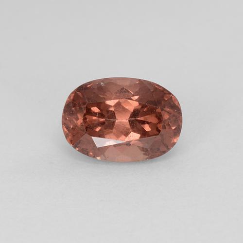 Reddish Pink Malaya Garnet Gem - 0.8ct Oval Facet (ID: 505082)
