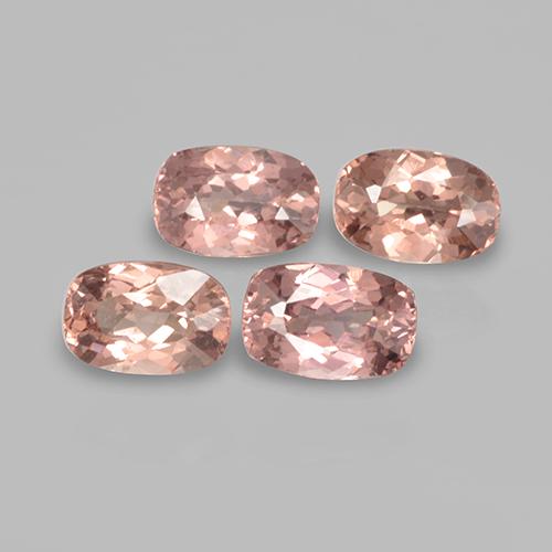 2.64 ctw Pink Malaya Garnet Stones, Natural Malaya Garnet in Cushion-Cut Shape for Sale