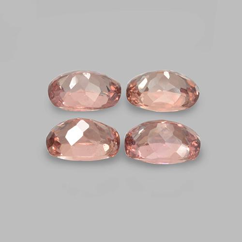 Malaya Garnet Gemstones in 6 x 4 mm (calibrated) Size for Sale, Malaya Garnet Stones in Light Rose Color