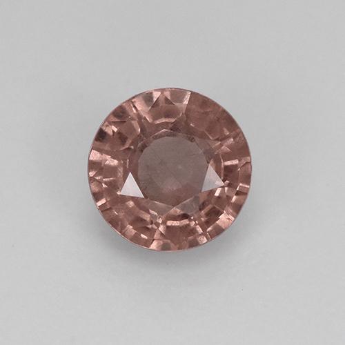 Deep Pink Malaya Garnet Gem - 0.7ct Round Facet (ID: 509897)