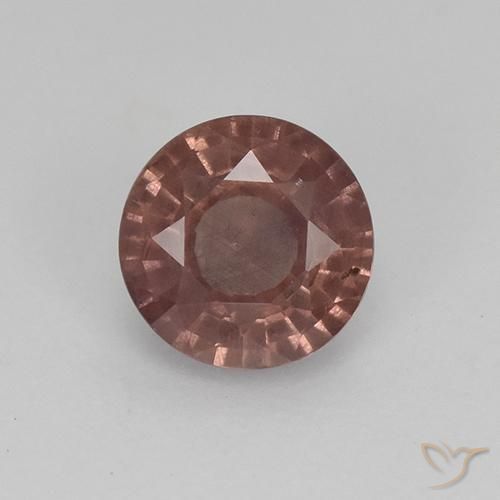 0.92ct Natural Rose Pink Tone Malaya Garnet, Round, VS-SI