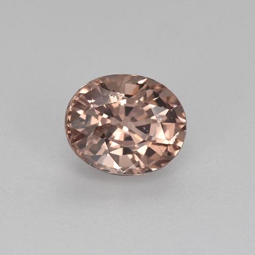 0.59 ct Orange Malaya Garnet Gemstone, Malaya Garnet Gem in Oval Facet Shape for Sale.