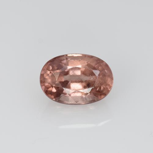 Medium Pink Granato Malaya Gem - 0.8ct Ovale sfaccettato (ID: 509905)