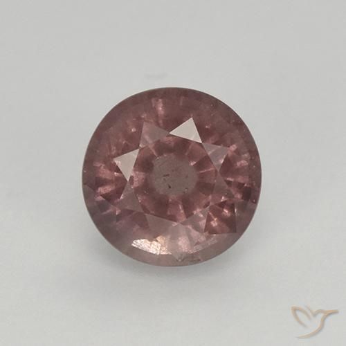 0.96 ct Red Malaya Garnet, 5.6 mm Round Cut From Tanzania, Photo A