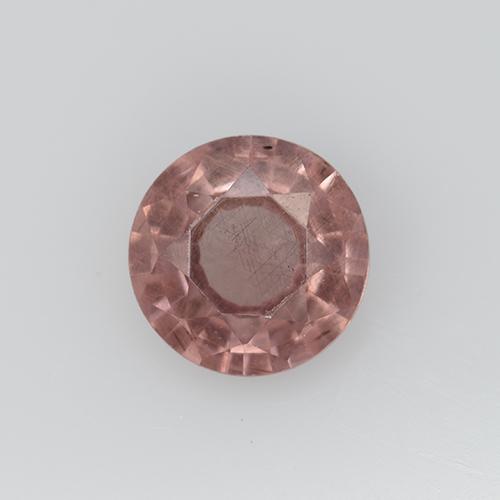 Светло-розовый Гранат Малайя Камень - 0.6ct Круглая Фасетная Огранка (ID: 509908)