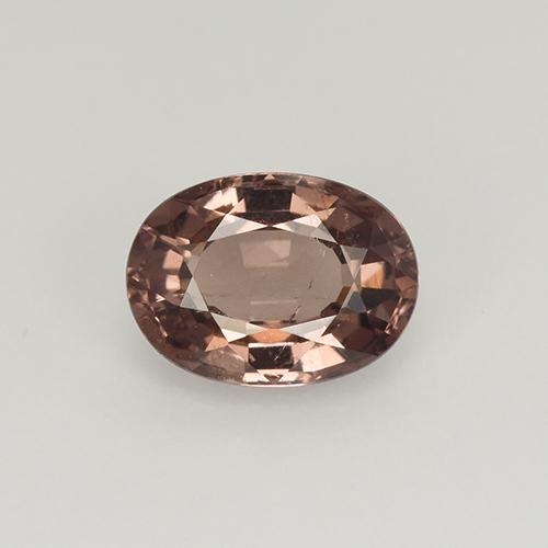 1.04 ct Pink Malaya Garnet Gemstone, Malaya Garnet Gem in Oval Facet Shape for Sale.