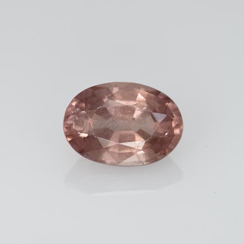 Light Rosewood Pink Granato Malaya Gem - 0.6ct Ovale sfaccettato (ID: 509911)
