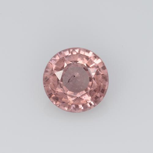 0.63 ct Pink Malaya Garnet Gemstone, Malaya Garnet Gem in Round Facet Shape for Sale.