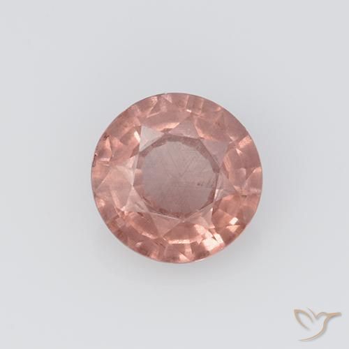 Grenat Malaya Rose 0,75 ct, Taille Ronde 5,7 mm De Tanzanie, Photo A