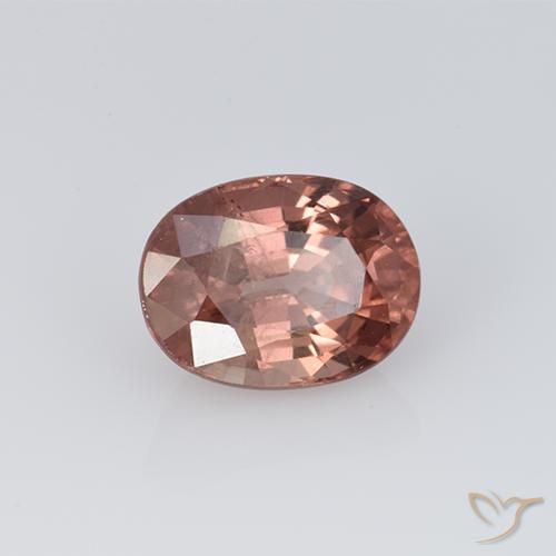 1.28 ct Pink Malaya Garnet Stone, Natural Malaya Garnet in Oval Facet Shape for Sale