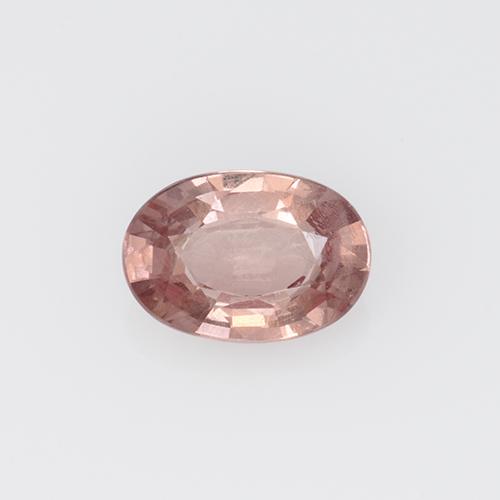 0.59 ct Pink Malaya Garnet Gemstone, Malaya Garnet Gem in Oval Facet Shape for Sale.
