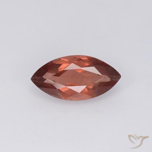 1.26 ct Red Malaya Garnet, 10 x 5 mm Marquise Cut From Tanzania, Photo A