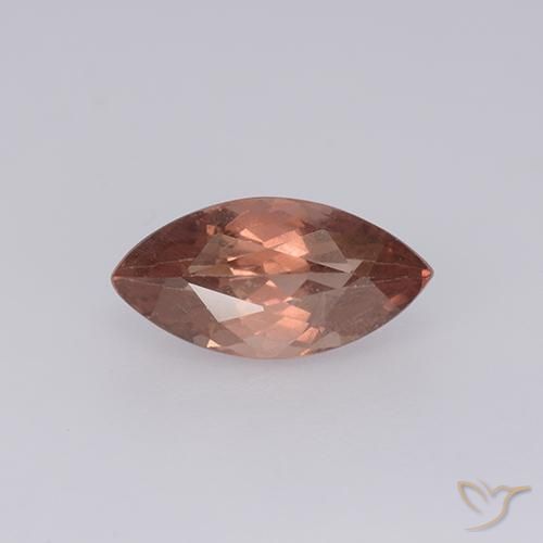 Grenat Malaya rouge 1,48 ct, taille marquise 9,9 x 5 mm de Tanzanie, Photo A