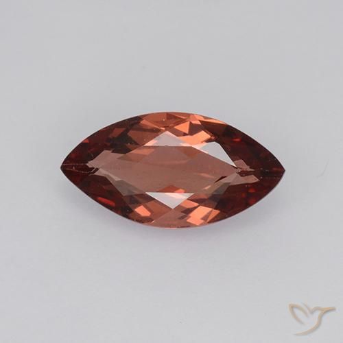 1.22 ct Red Malaya Garnet, 10 x 5.2 mm Marquise Cut From Tanzania, Photo A