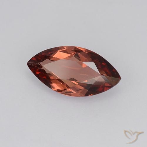 1.22 ct Red Malaya Garnet Stone, Natural Malaya Garnet in Marquise Facet Shape for Sale