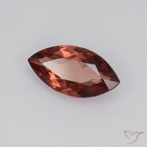 0.92 ct Red Malaya Garnet Stone, Natural Malaya Garnet in Marquise Facet Shape for Sale