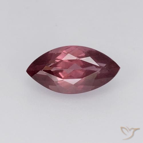 Grenat Malaya rose 1,17 ct, taille marquise 9,1 x 4,7 mm de Tanzanie, Photo A