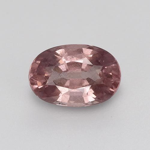 0.67 ct Pink Malaya Garnet Gemstone, Malaya Garnet Gem in Oval Facet Shape for Sale.