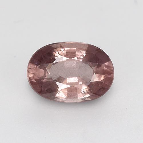 0.64 ct Pink Malaya Garnet Gemstone, Malaya Garnet Gem in Oval Facet Shape for Sale.