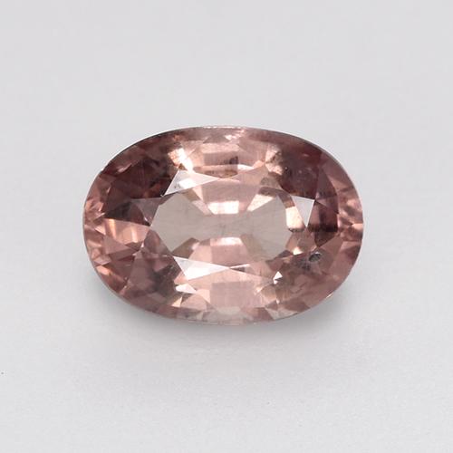 0.65 ct Pink Malaya Garnet Gemstone, Malaya Garnet Gem in Oval Facet Shape for Sale.