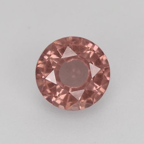 0.55 ct Pink Malaya Garnet Gemstone, Malaya Garnet Gem in Round Facet Shape for Sale.