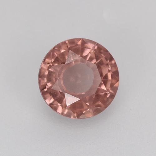0.55 ct Pink Malaya Garnet Stone, Natural Malaya Garnet in Round Facet Shape for Sale