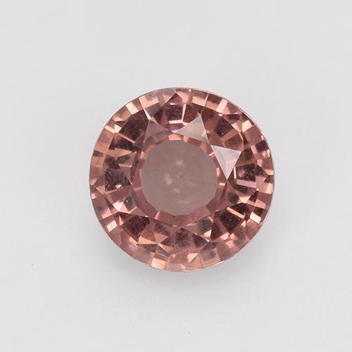 0.64 ct Pink Malaya Garnet Gemstone, Malaya Garnet Gem in Round Facet Shape for Sale.