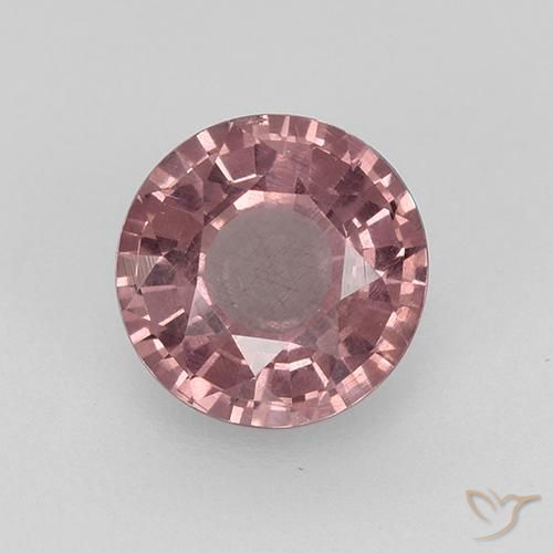 ٥.٦ مم عقيق المالايا وردى دائرى من تنزانيا، الوزن ٠.٨٣ قير اط، حجر كريم طبيعي، نقاء قليلا جدا ، قطعة واحدة عقيق المالايا - اللون وردى ، صلابة موس ٧ - ٧.٥, Photo A