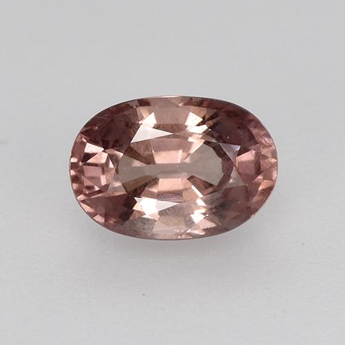0.66 ct Pink Malaya Garnet Gemstone, Malaya Garnet Gem in Oval Facet Shape for Sale.