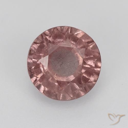 0.92ct Natural Rose Pink Malaya Garnet, Round, VS-SI