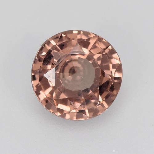 Indian Red Гранат Малайя Камень - 0.7ct Круглая Фасетная Огранка (ID: 517613)