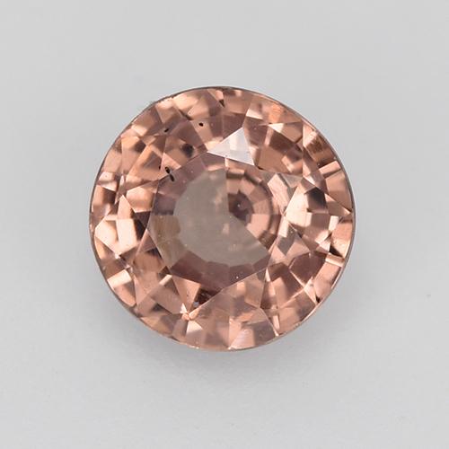0.67 ct Pink Malaya Garnet Stone, Natural Malaya Garnet in Round Facet Shape for Sale