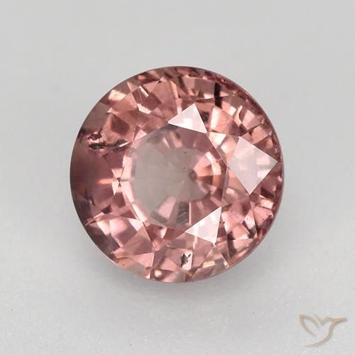0.85 ct Pink Malaya Garnet Stone, Natural Malaya Garnet in Round Facet Shape for Sale