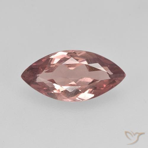 Grenat Malaya rose 1,47 ct, taille marquise 10,6 x 5,3 mm de Tanzanie, Photo A