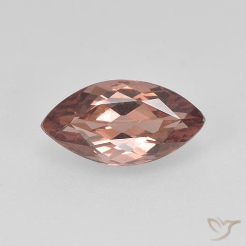 9 x 4.7mm Marquise Brown Malaya Garnet from Tanzania, Weight of 1.14ct, Natural untreated Gemstone in VVS-VS Clarity, 1pc Marquise Facet Malaya Garnet - Color: Warm Brown, Mohs Hardness of 7 - 7.5 suitable for daily wear jewelry, Photo A