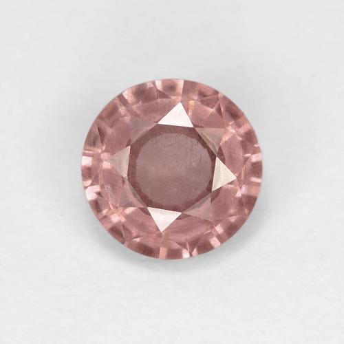 hellrosa Malaya-Granat Edelstein - 0.8ct Rund Facettenschliff (ID: 631085)