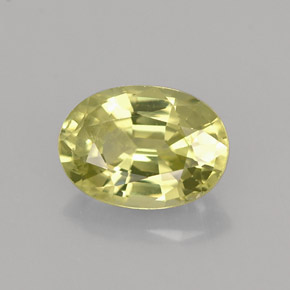 1.33 ct Green Mali Garnet Gemstone, Mali Garnet Gem in Oval Facet Shape for Sale.