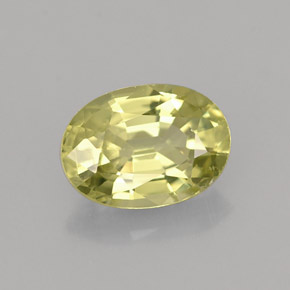1.33 ct Green Mali Garnet Stone, Natural Mali Garnet in Oval Facet Shape for Sale