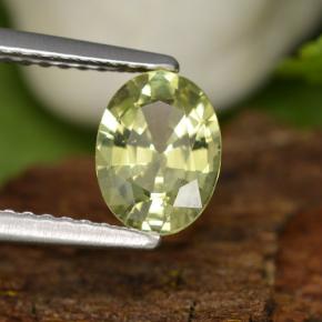 1.04 ct Yellow Mali Garnet Stone, Natural Mali Garnet in Oval Facet Shape for Sale