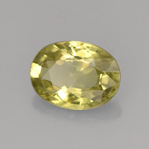 1.42 ct Green Mali Garnet Stone, Natural Mali Garnet in Oval Facet Shape for Sale